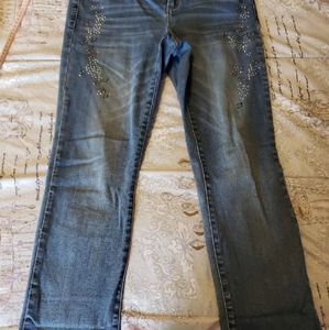 RHINESTONE SKINNY JEAN BY REUNION